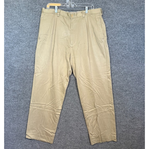 Tommy Bahama Other - Tommy Bahama Chino Pants Mens 38x30 100% Silk Khaki Relaxed Pleated‎ Old Money